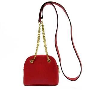 CELINE Red Leather Mini Bag